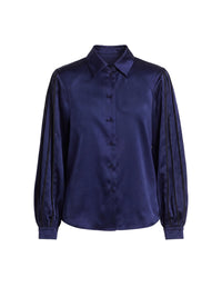 Chemise à manches longues - Indigo