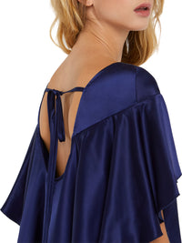 Blouse à manches papillon - Indigo