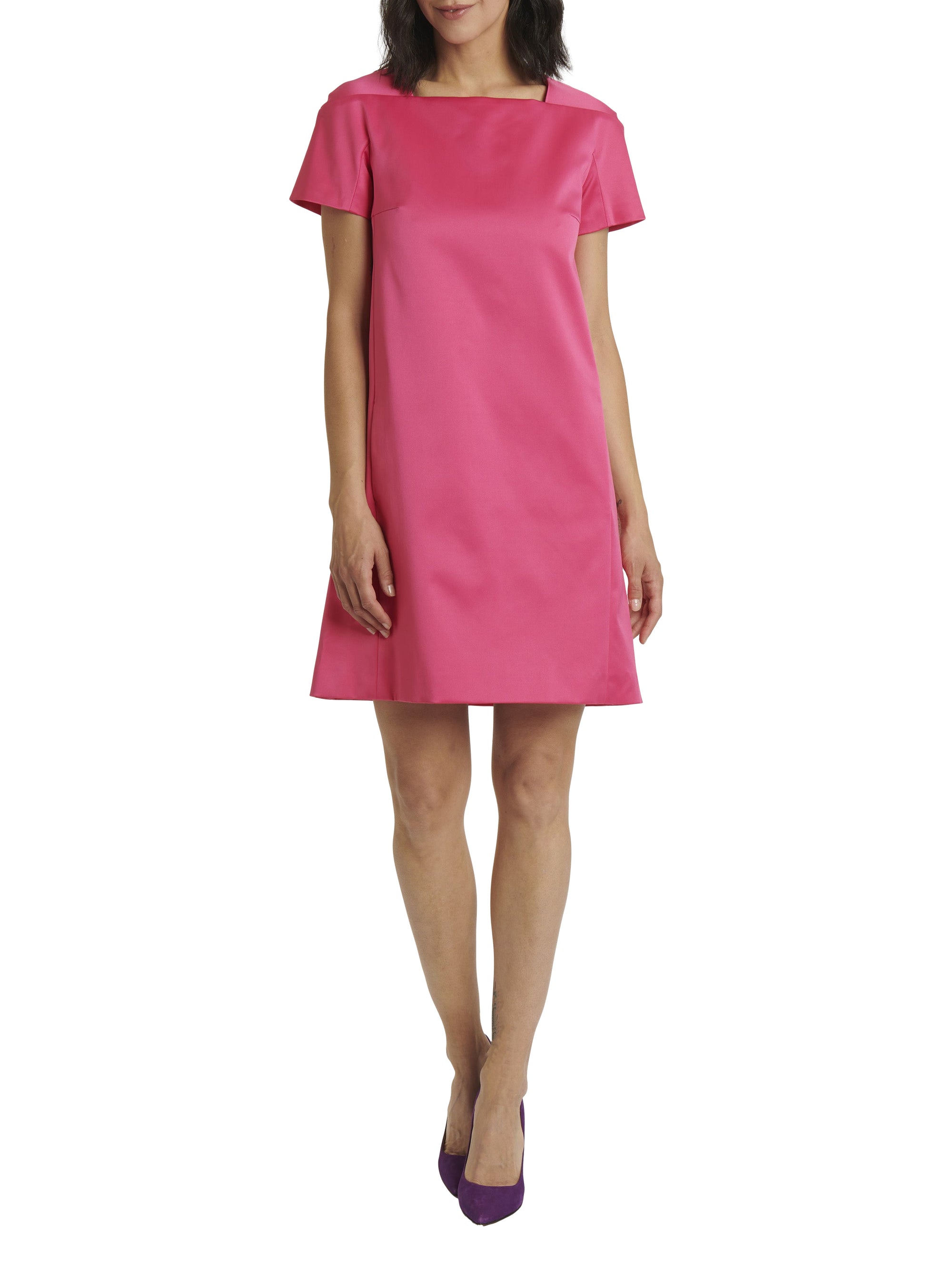Robe à manches courtes - Fuchsia
