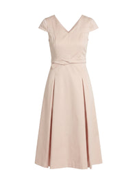 V-neck dress with short sleeves - Dragée