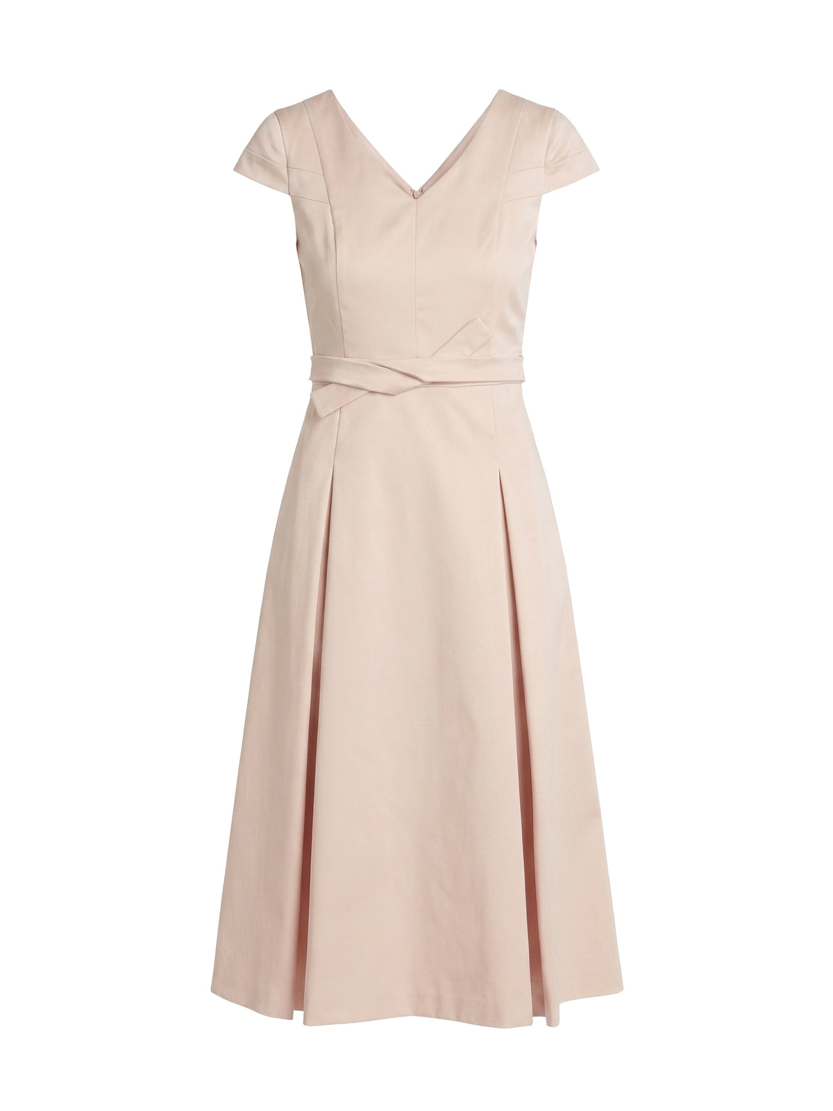 V-neck dress with short sleeves - Dragée
