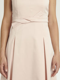 Robe à manches courtes - Beige rose