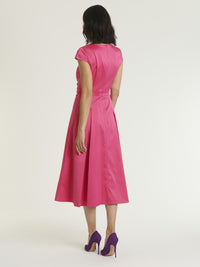 Robe à manches courtes - Fuchsia