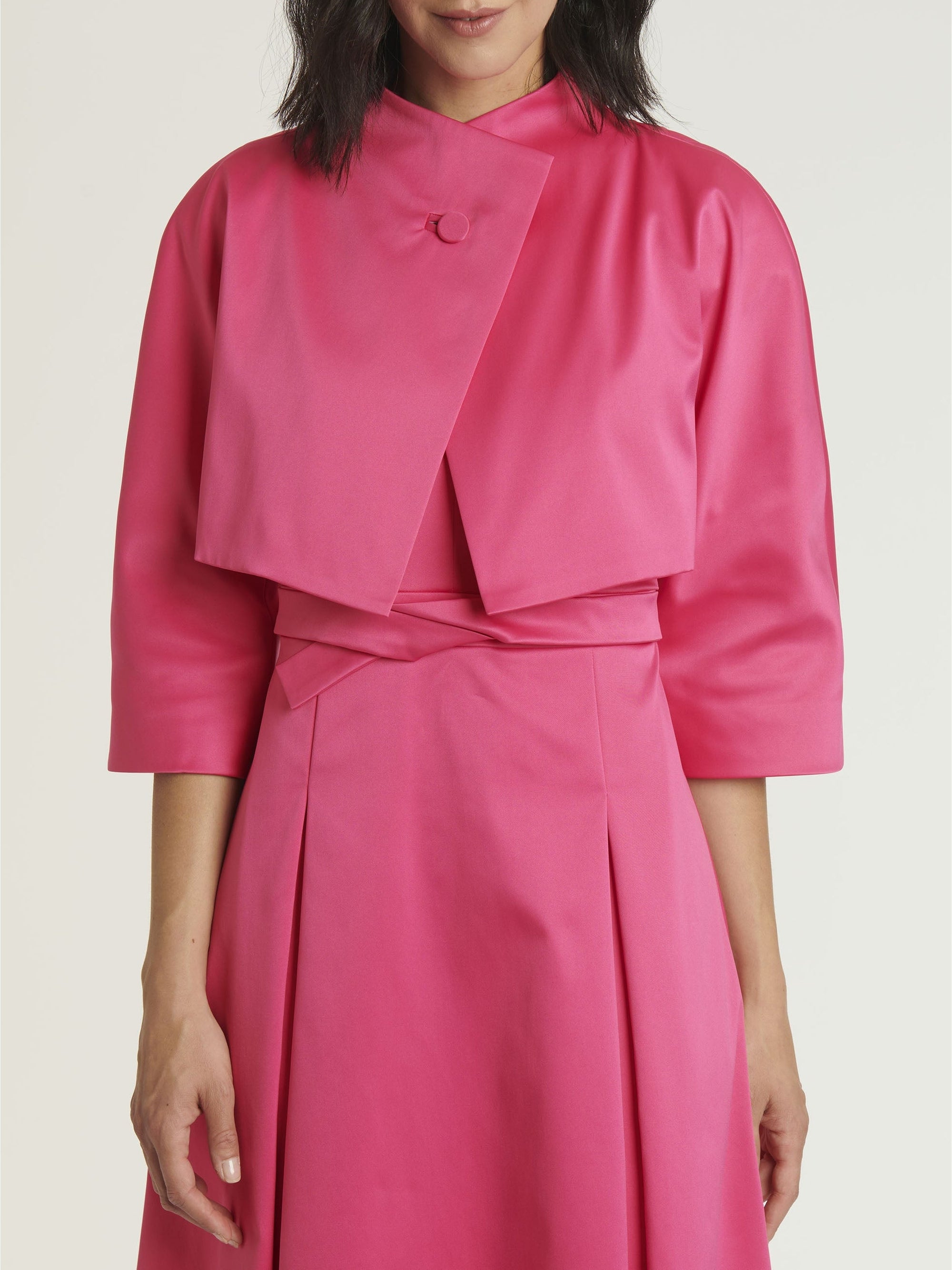 ROSE SHOCKING VESTE COURTE