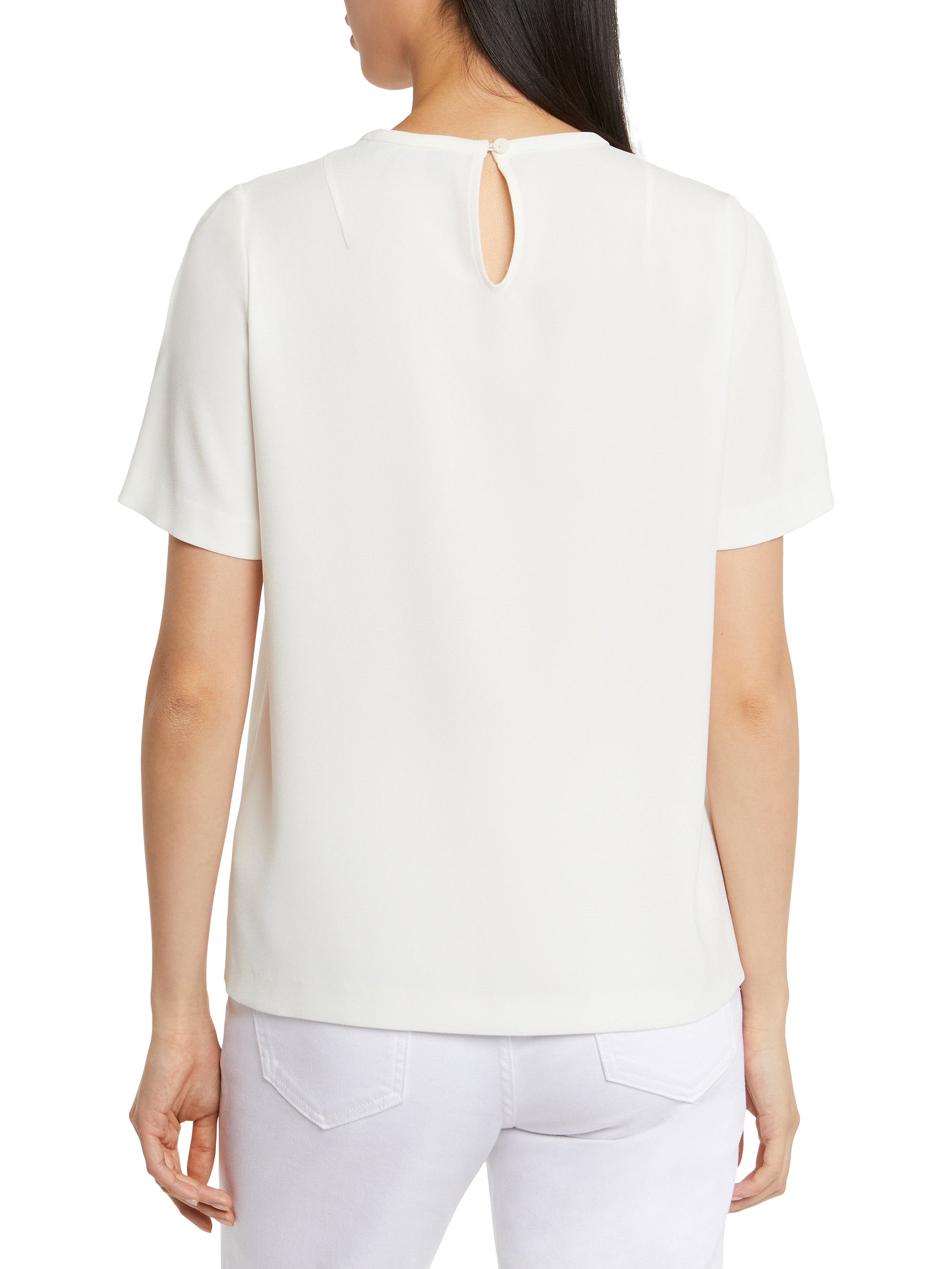 Short-sleeved blouse - Off-white