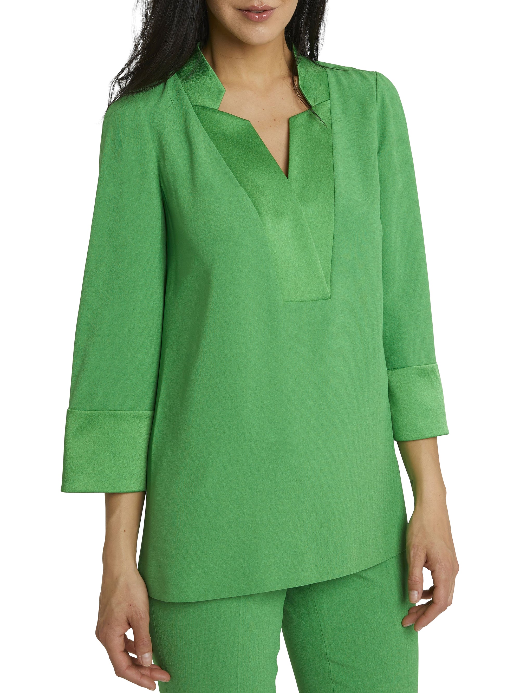 Chemisier manches 3/4 - Vert