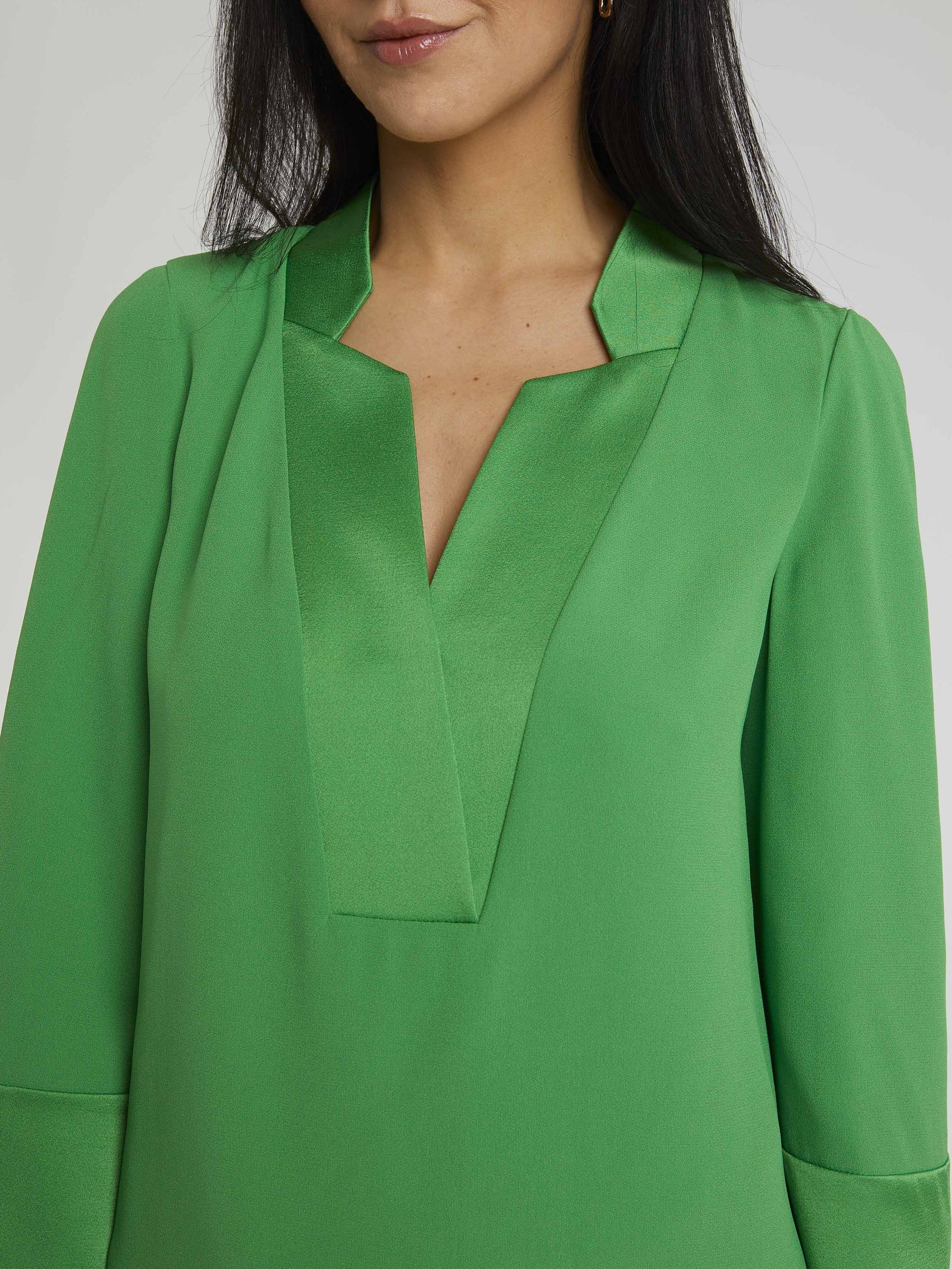 Chemisier manches 3/4 - Vert