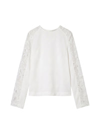 Blouse à manches longues - Blanc Cassé