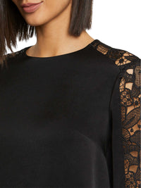 Blouse à manches longues - Noir