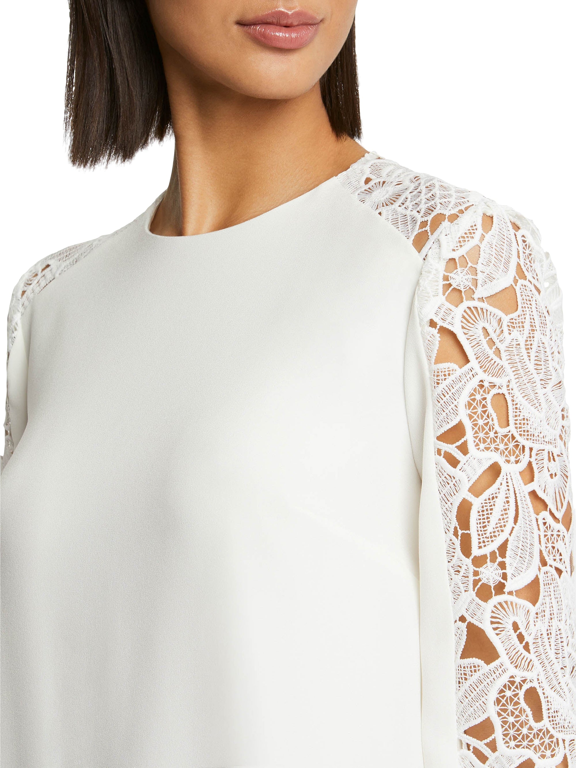 Robe à manches longues - Blanc cassé