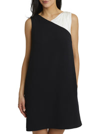 NOIR / BLANC CASSE ROBE
