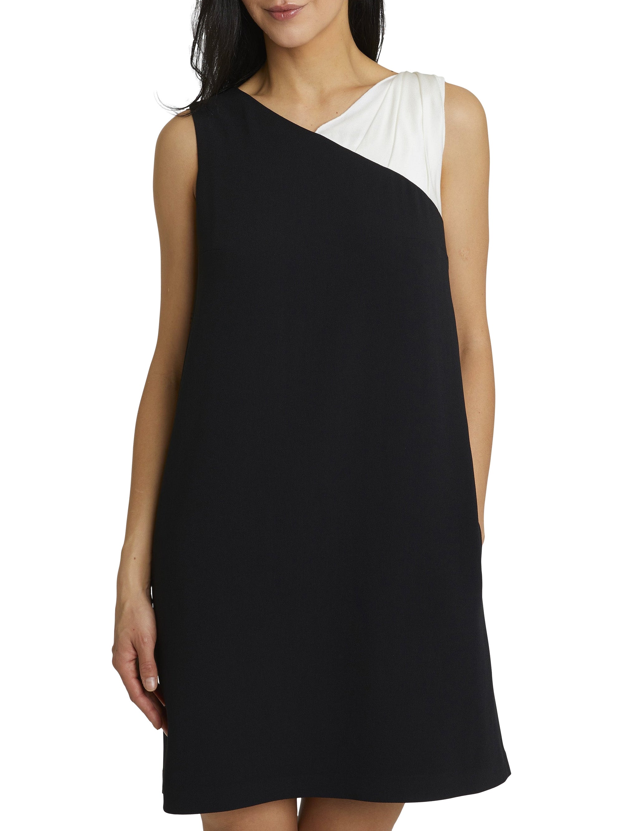 NOIR / BLANC CASSE ROBE