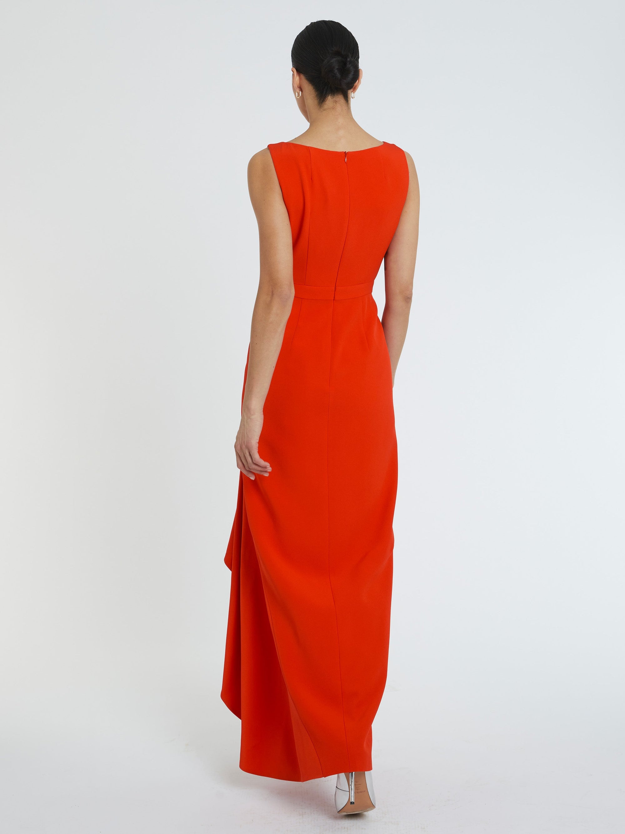 SANGUINE/ROSE SHOCKING ROBE LONGUE SM