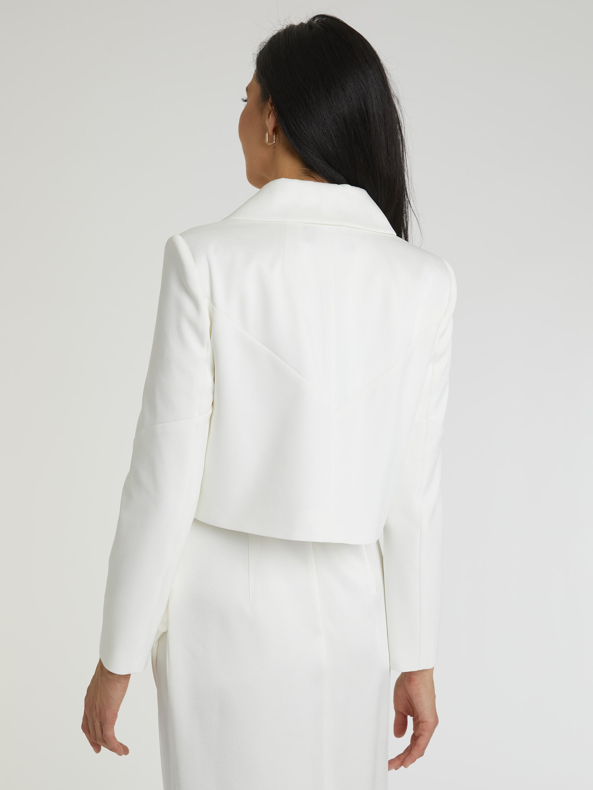 Veste courte structurée - Blanc cassé