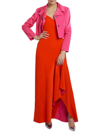 ROSE SHOCKING VESTE COURTE