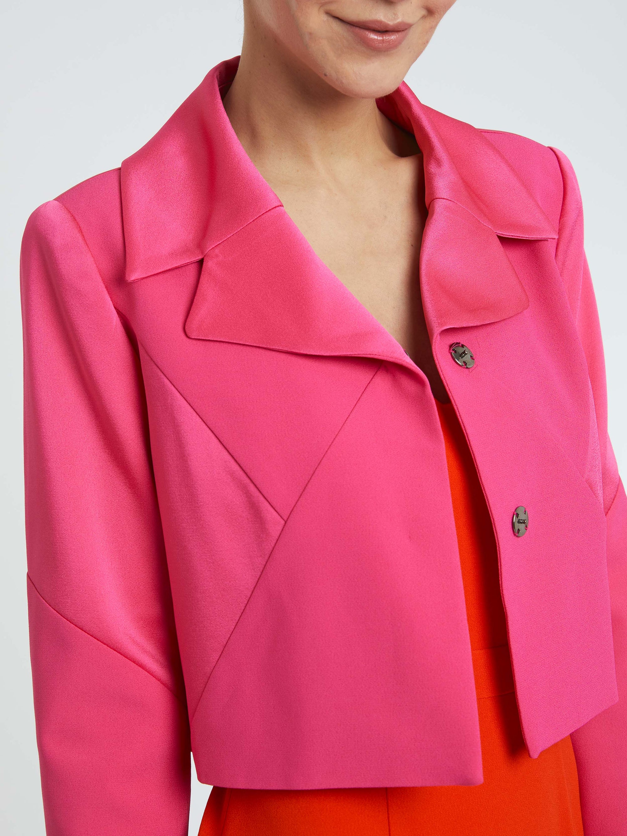 Veste courte structurée - Fuchsia