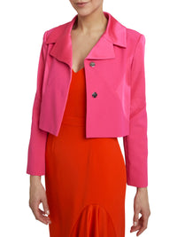 ROSE SHOCKING VESTE COURTE