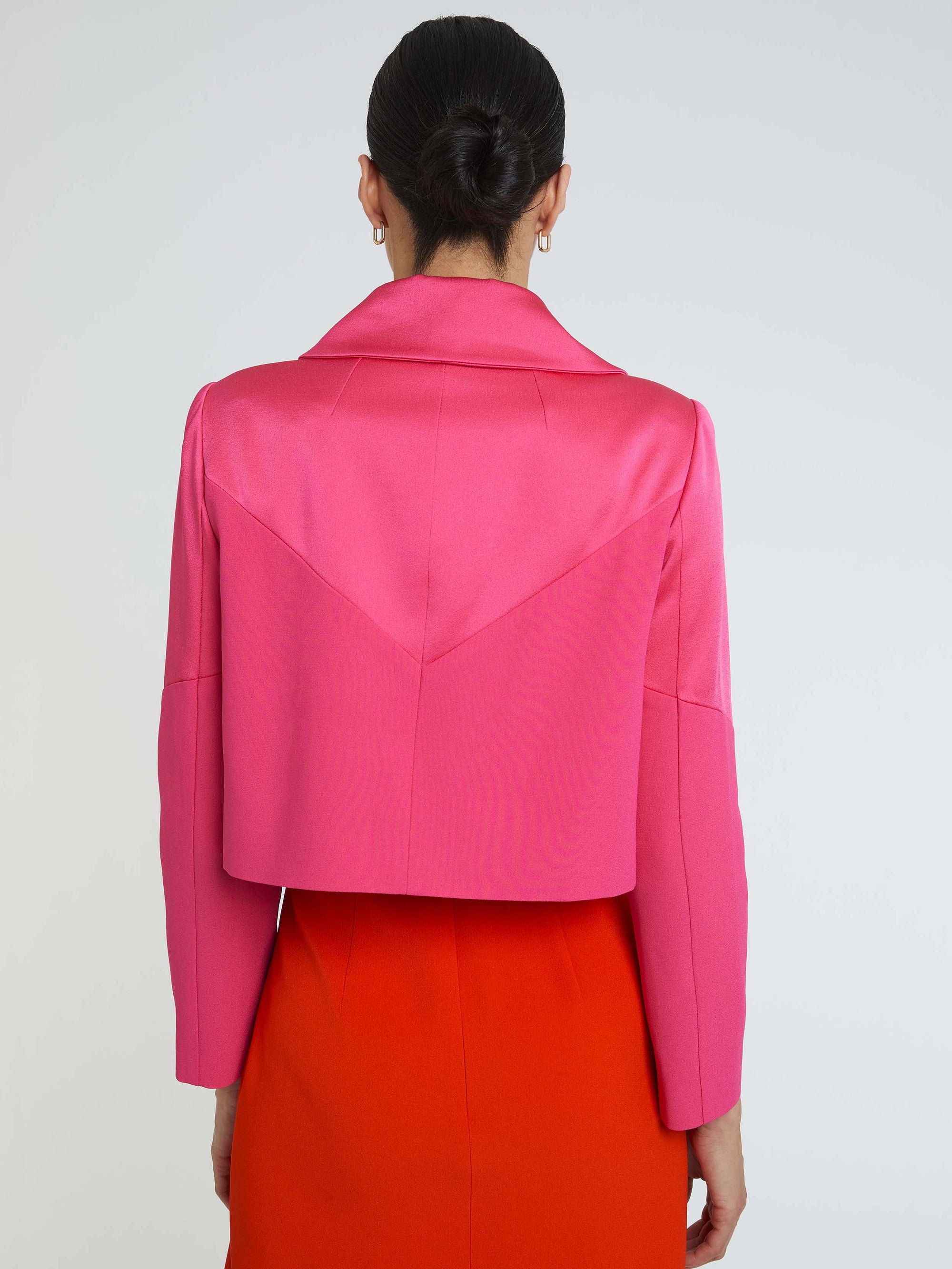ROSE SHOCKING VESTE COURTE
