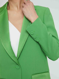 Tailored collar blazer jacket - Green