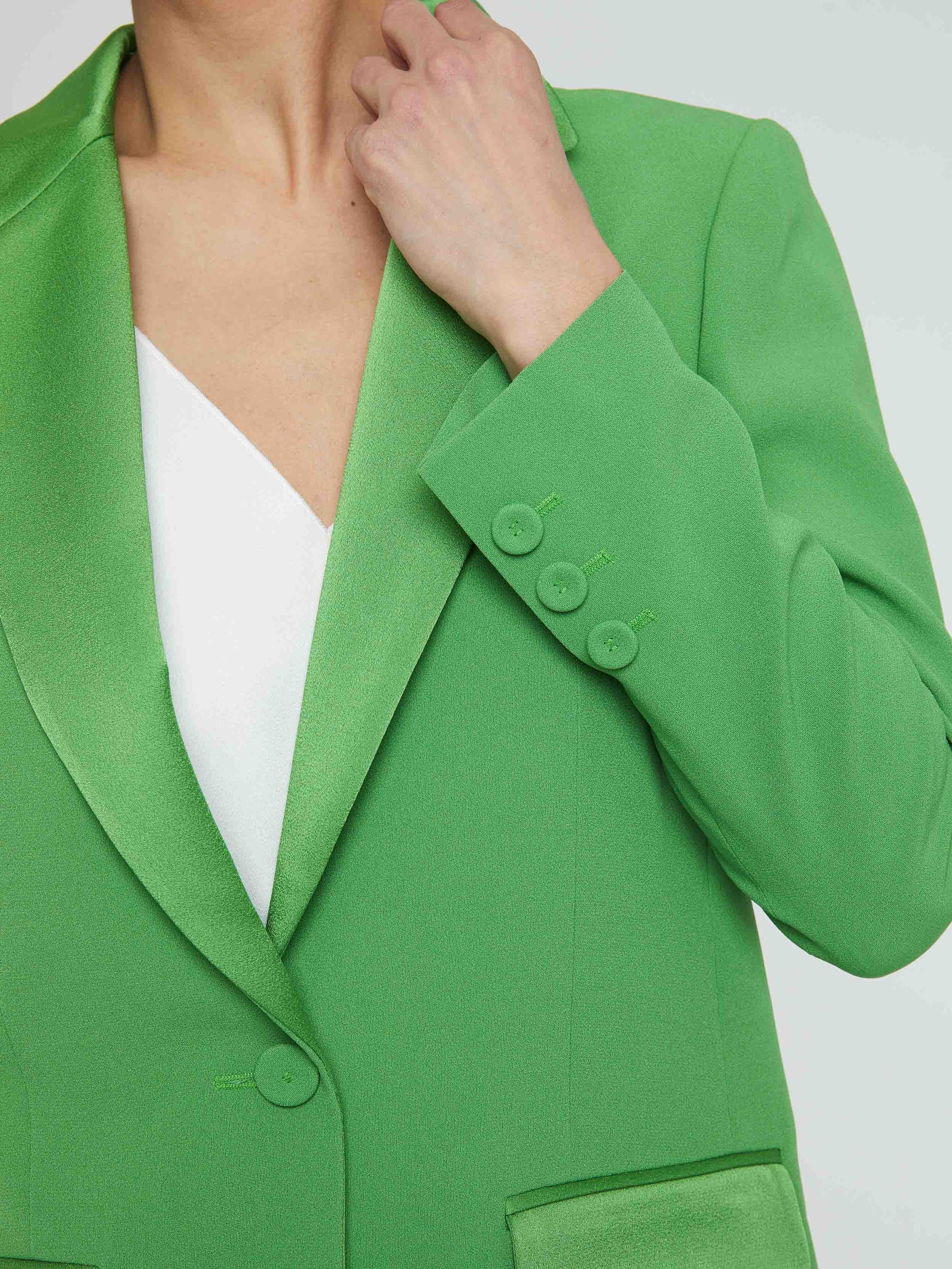 Tailored collar blazer jacket - Green