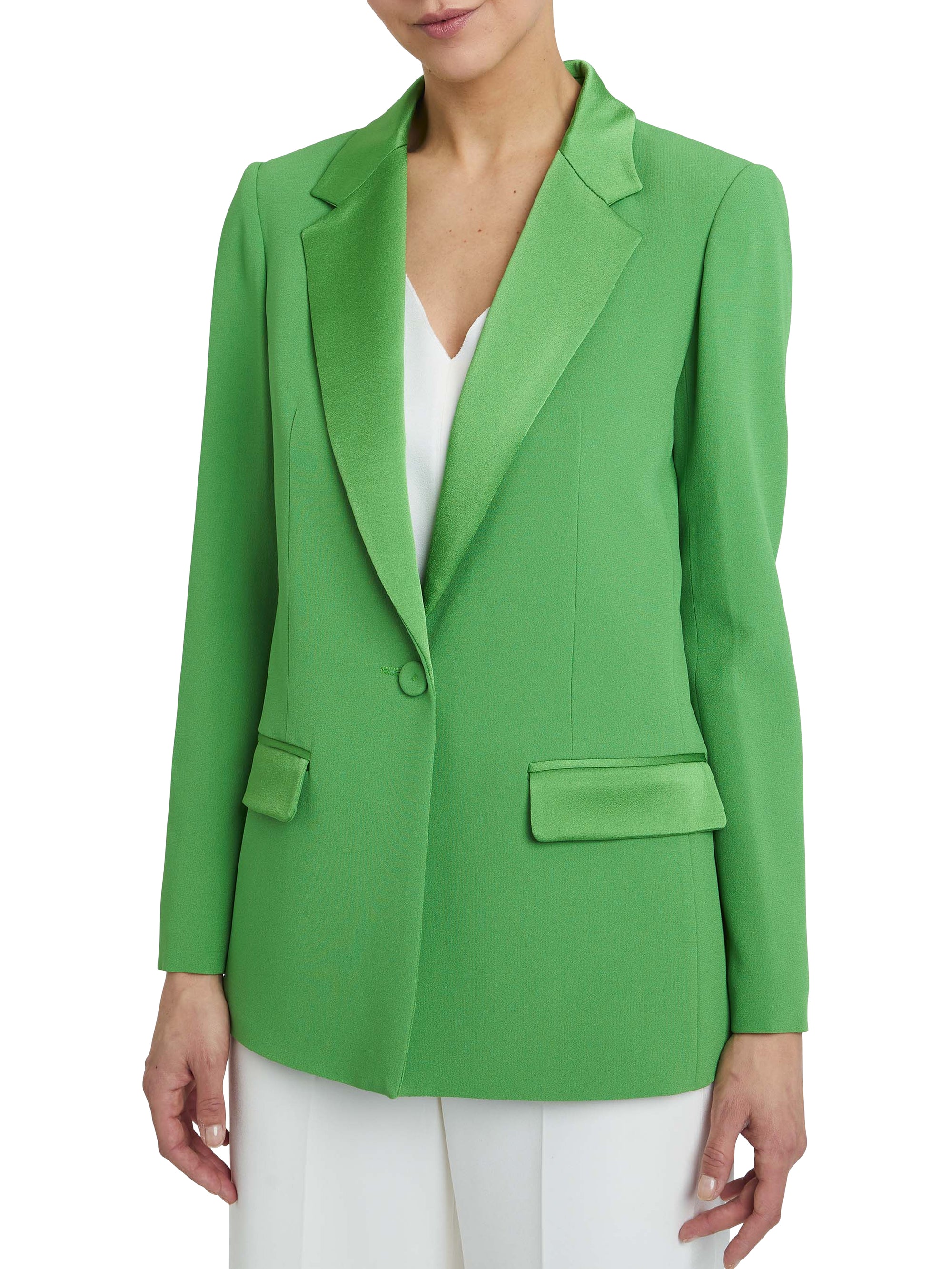 Tailored collar blazer jacket - Green