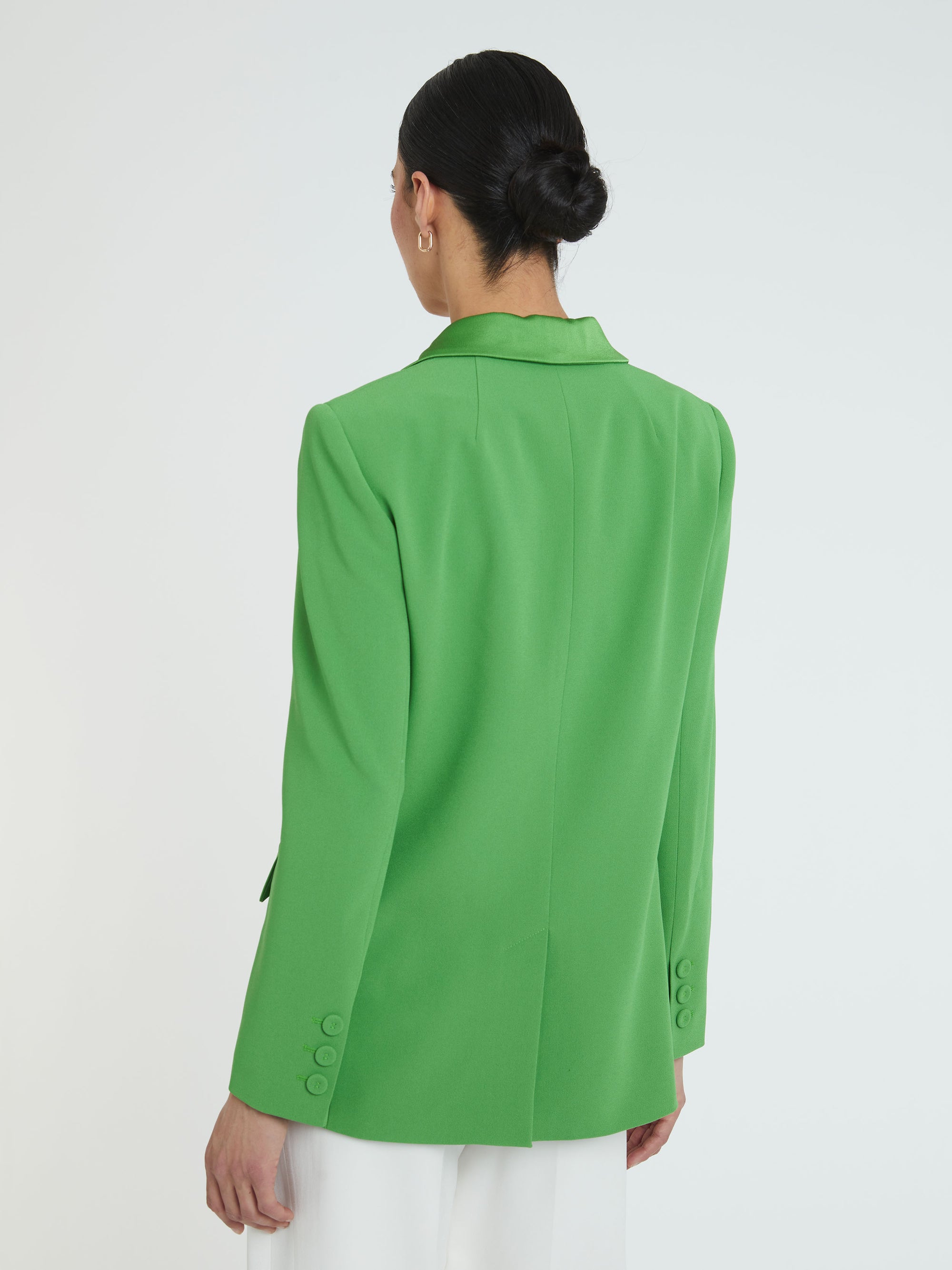 Tailored collar blazer jacket - Green