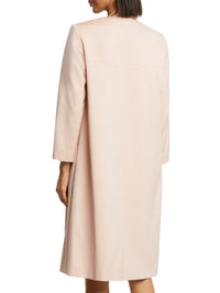 Manteau à col rond - Beige rose