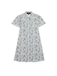 Robe chemise à imprimé - Bleu ciel