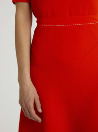 Jupe patineuse Milano - Rouge
