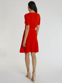 Jupe patineuse Milano - Rouge