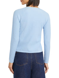 Long-sleeved cardigan - Sky blue