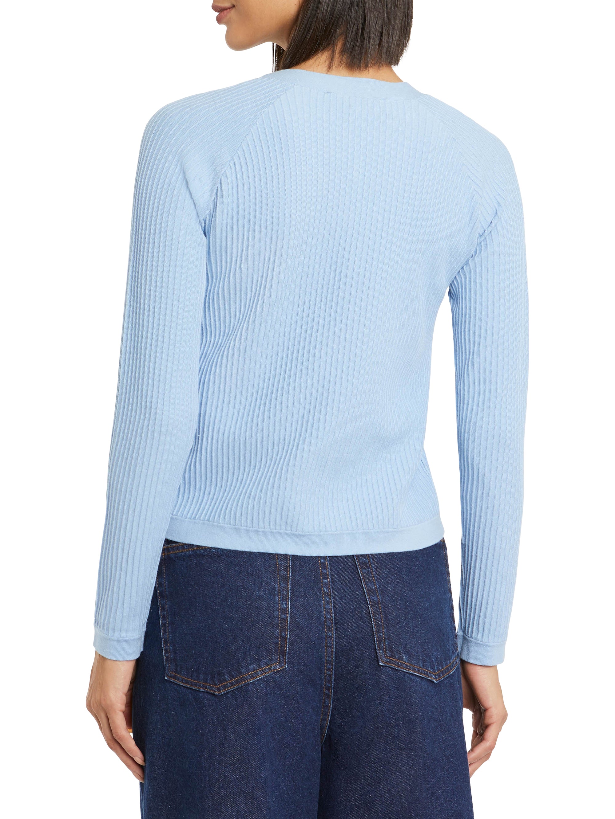 Long-sleeved cardigan - Sky blue