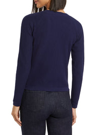 Long-sleeved cardigan - Indigo