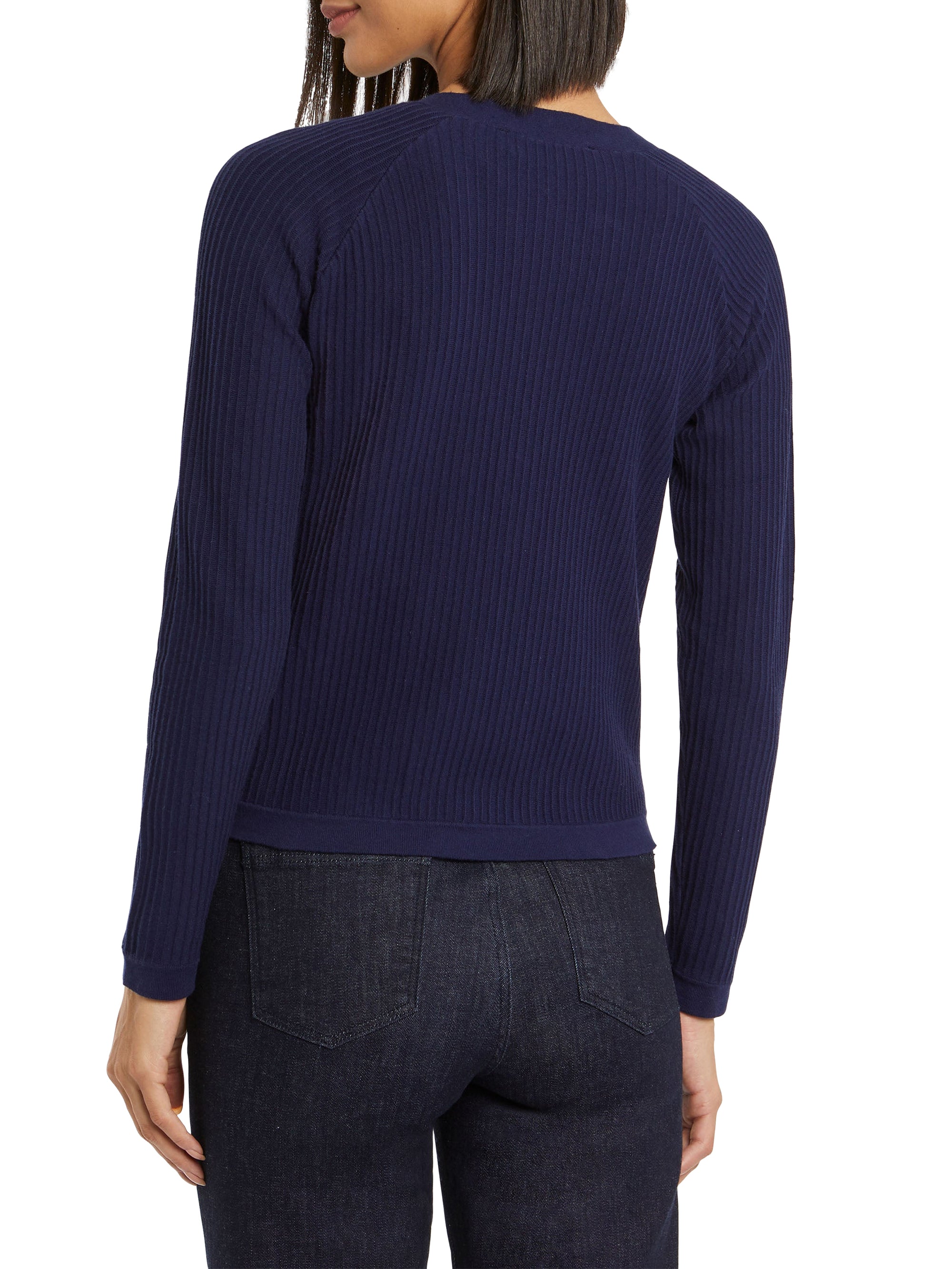 Long-sleeved cardigan - Indigo
