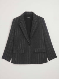 Veste blazer à col tailleur - Anthracite