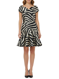 NOIR / IVOIRE ROBE MC