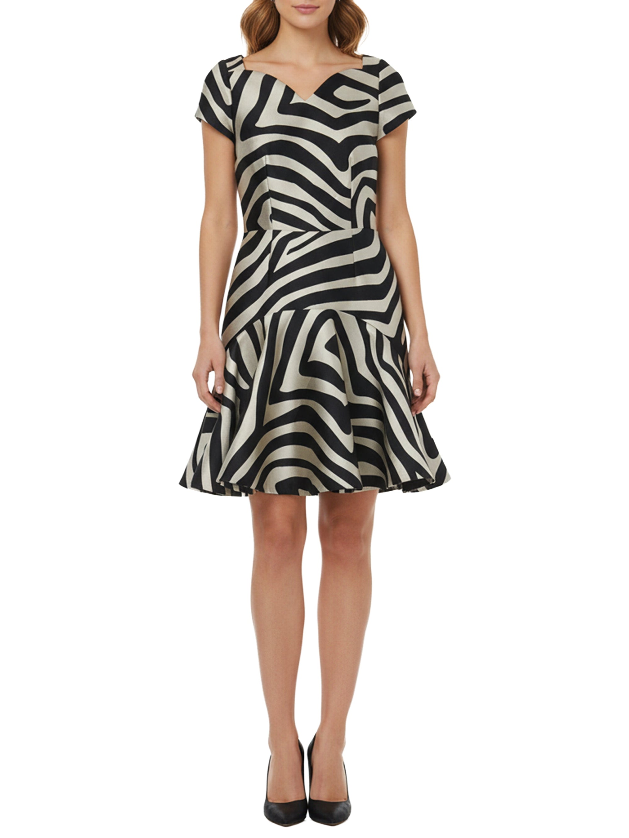 NOIR / IVOIRE ROBE MC