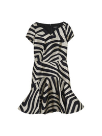 NOIR / IVOIRE ROBE MC