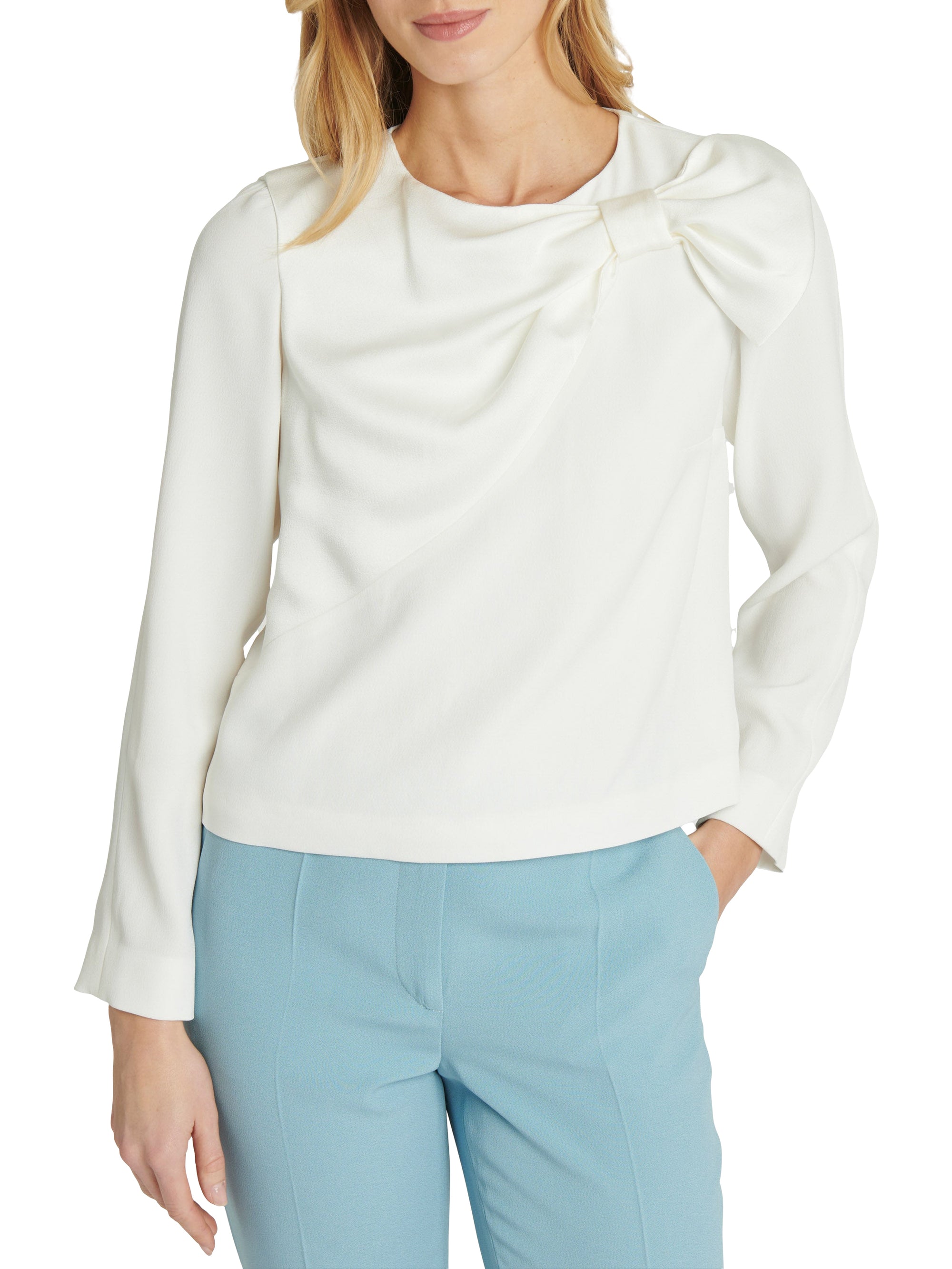 Long-sleeved blouse - Off-white