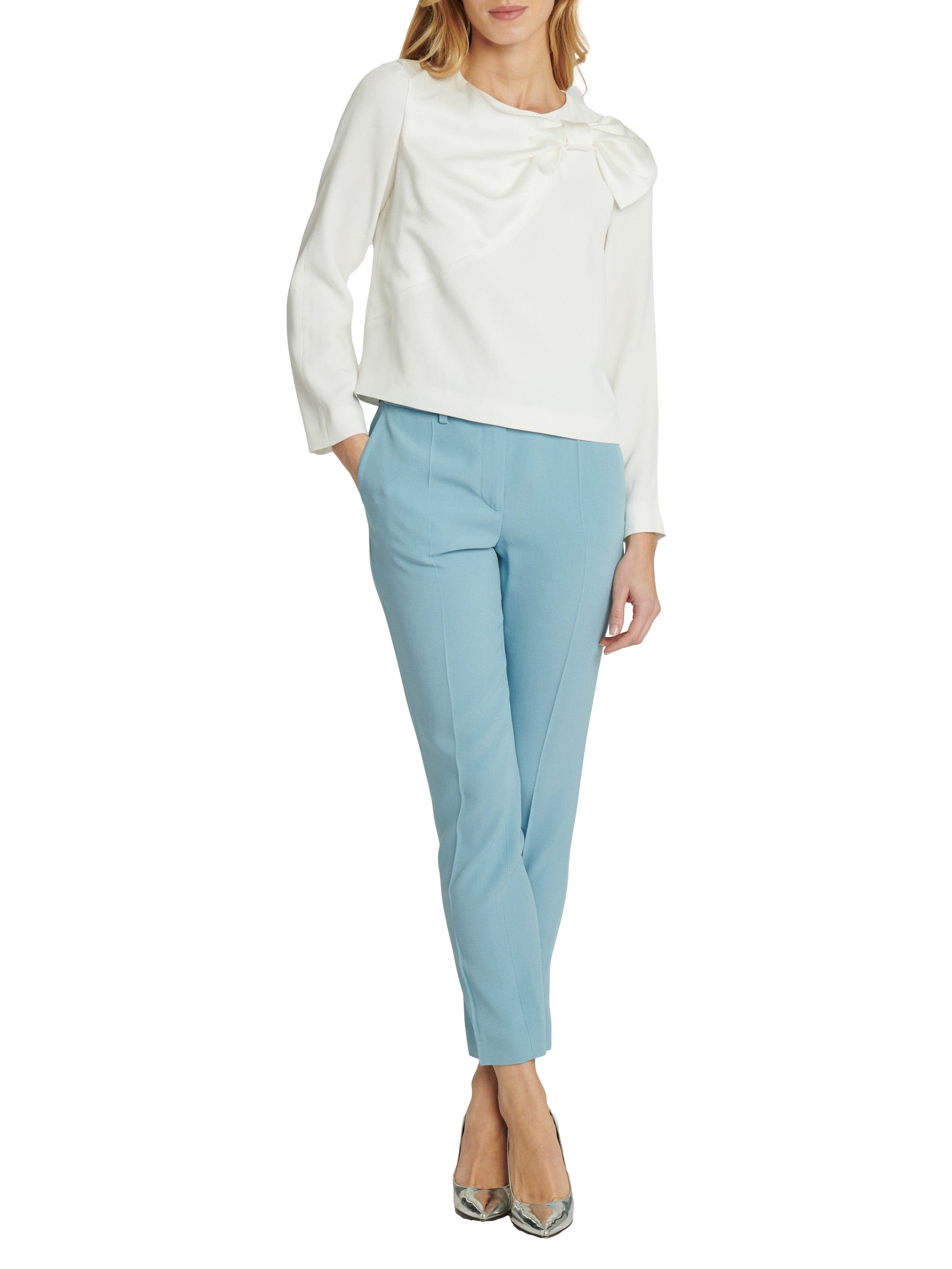 Long-sleeved blouse - Off-white