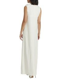 Bow long dress - Off-white