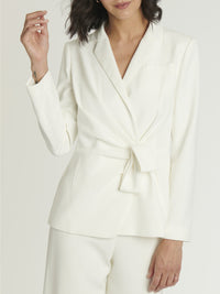 BLANC CASSE VESTE NOEUD