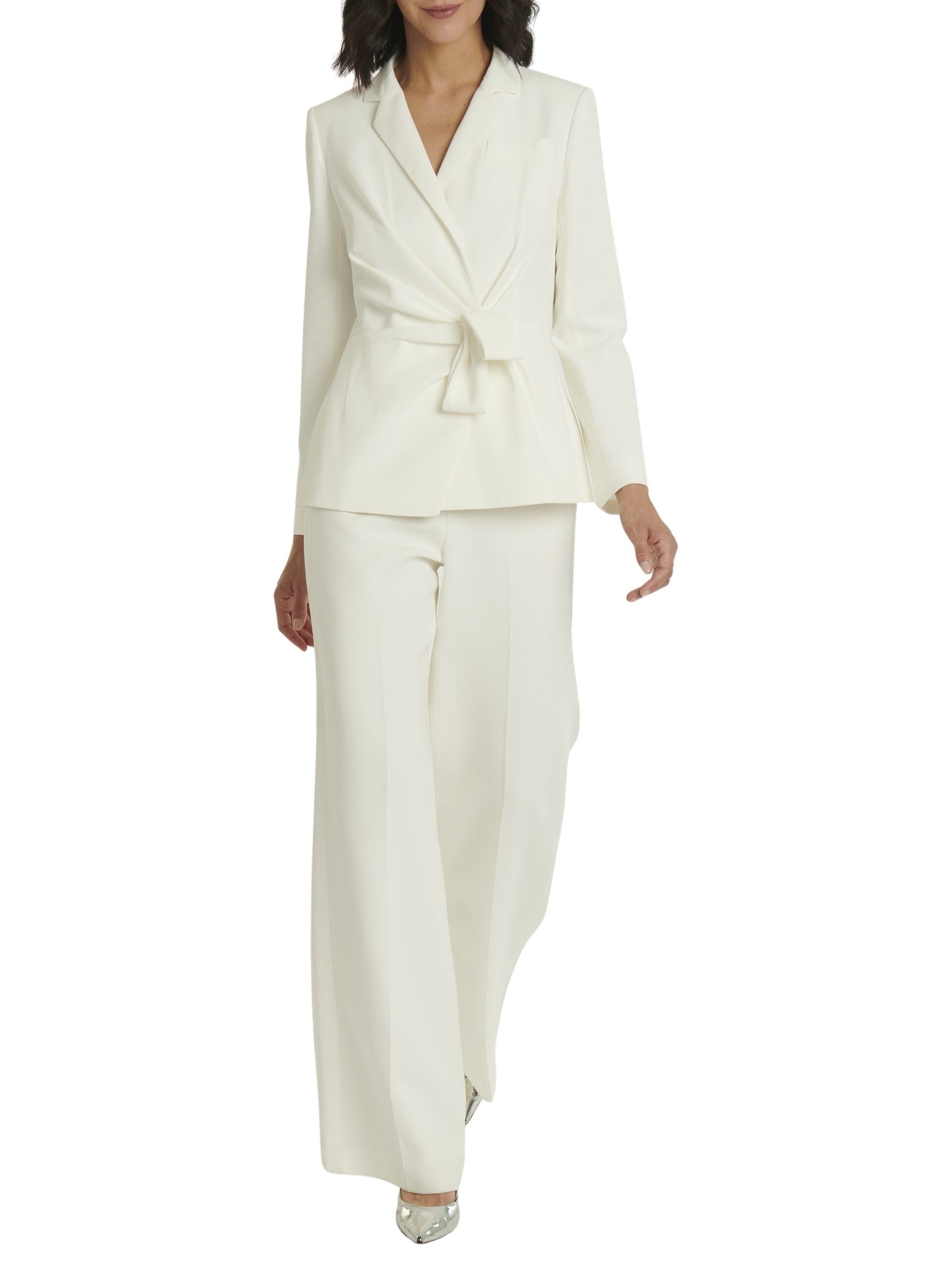 BLANC CASSE VESTE NOEUD