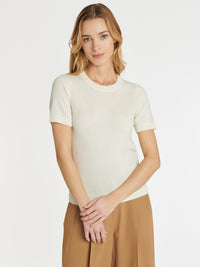 BLANC CASSE PULL MC