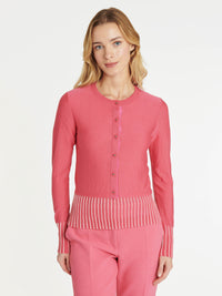 PINK / BLANC CASSE CARDIGAN