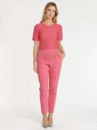 PINK / BLANC CASSE PULL ML
