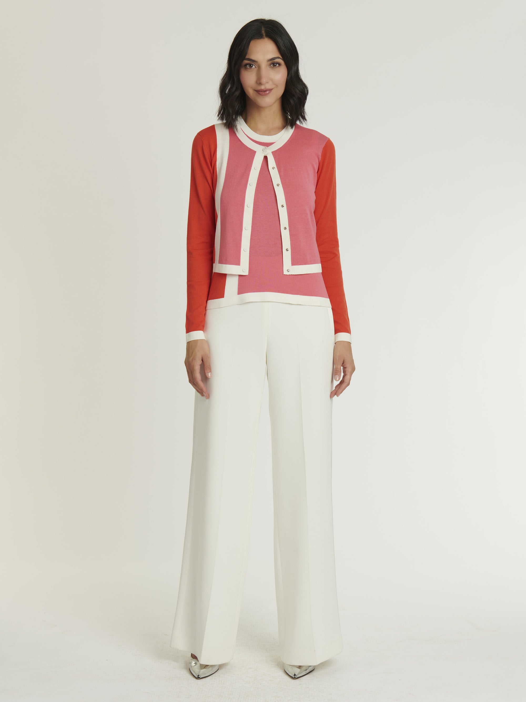 PINK / ORANGE CARDIGAN
