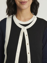 NOIR / MARINE CARDIGAN