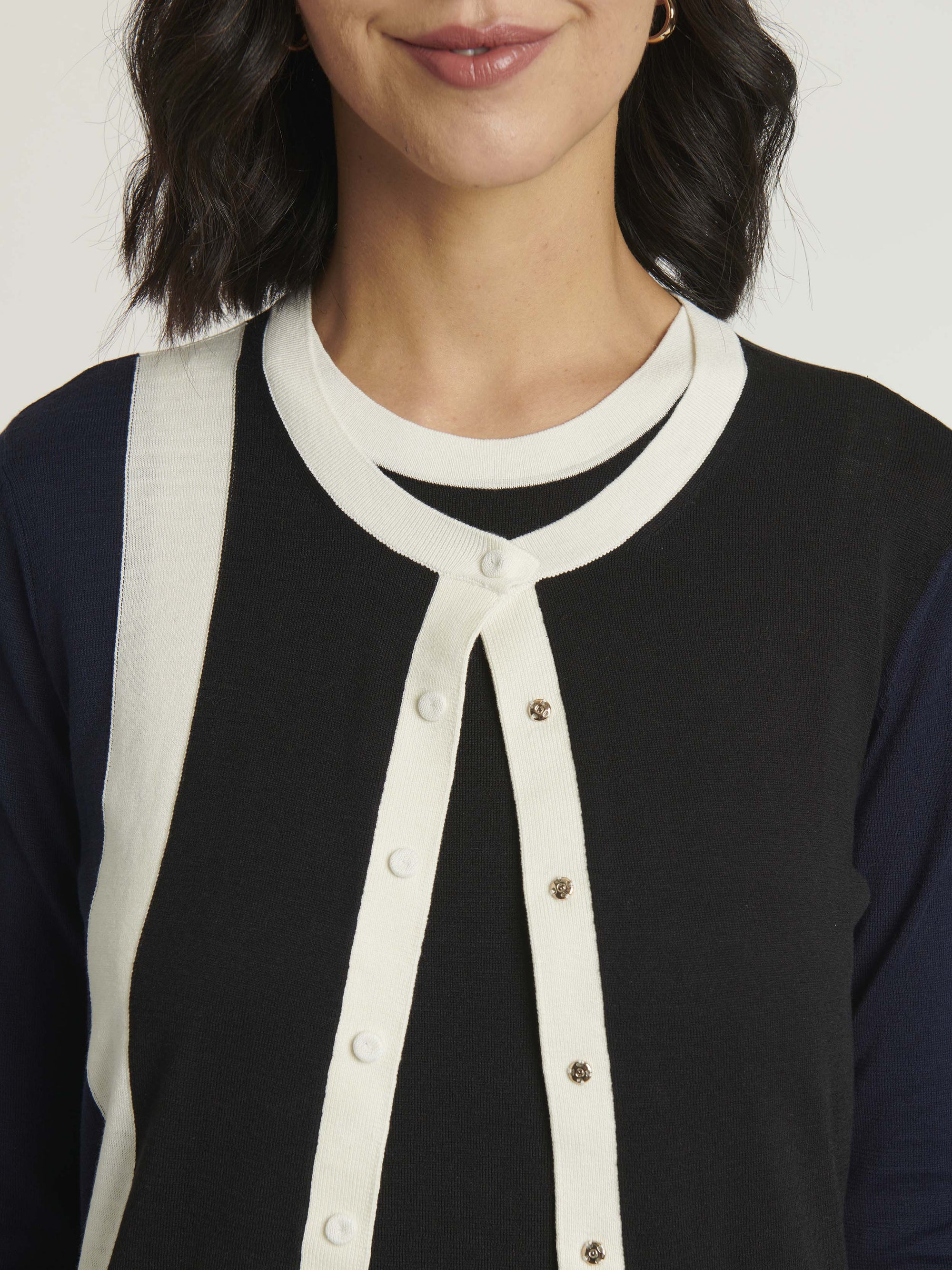 NOIR / MARINE CARDIGAN