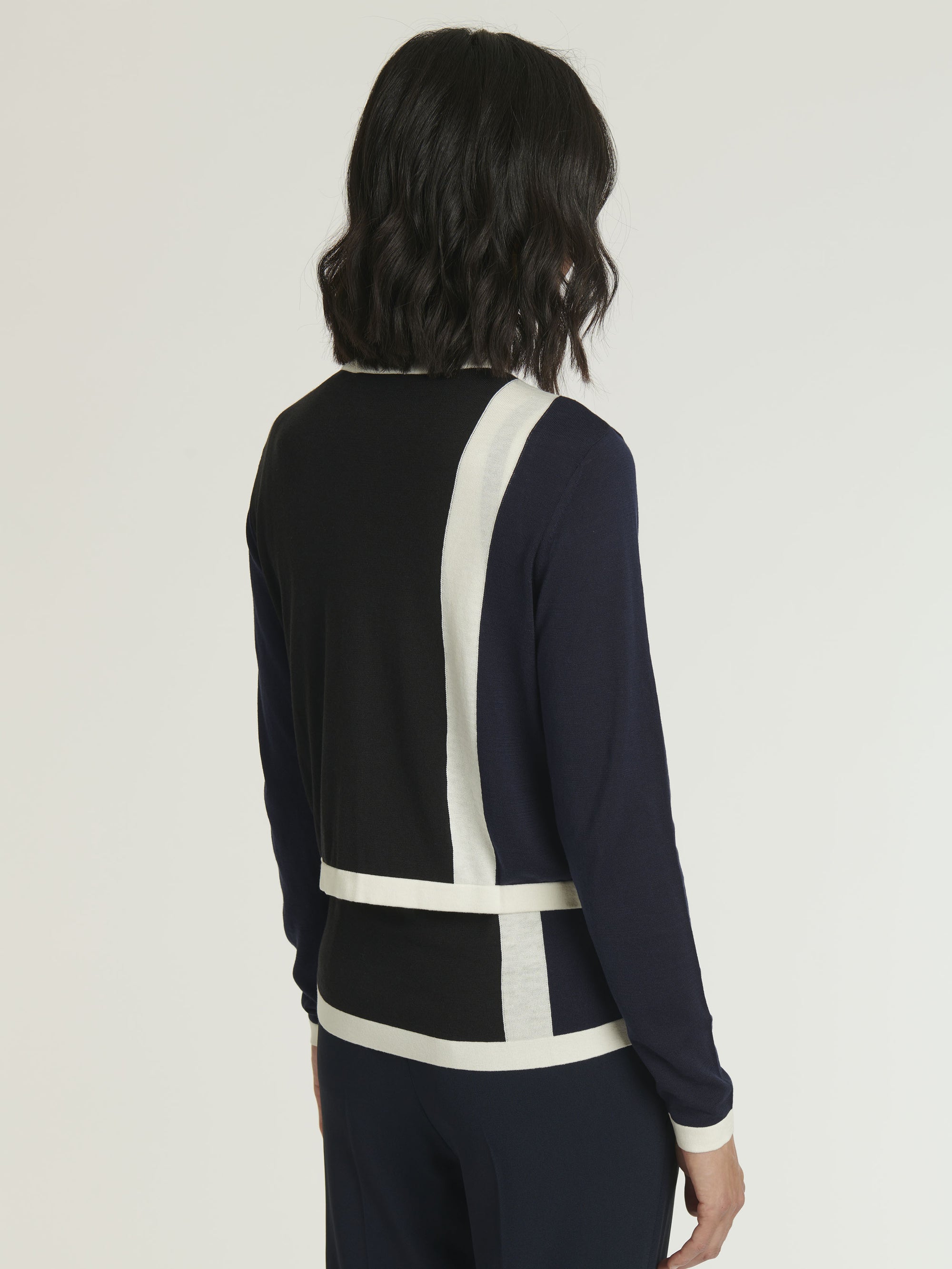 NOIR / MARINE CARDIGAN